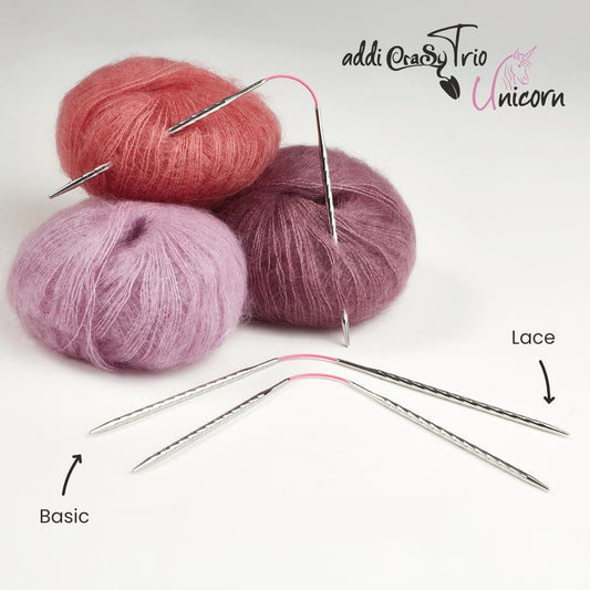 アディ クレイジートリオ ユニコーン ロング addi CraSy Trio Unicorn Long ドイツ製 3本組 輪針 イメージ