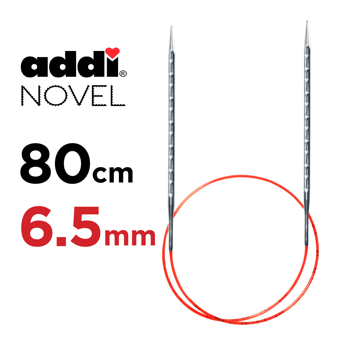 アディ ノベル レース 輪針 80cm 6.5mm addi Novel Lace 80cm