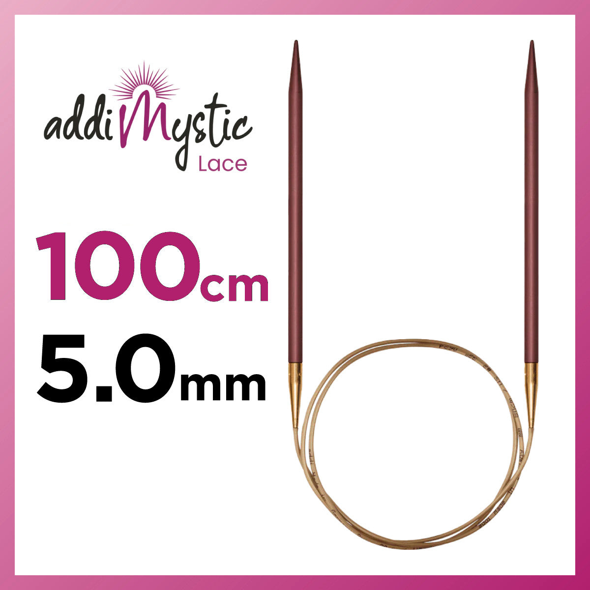 アディ ミスティック 100cm 5.0mm メタル輪針の商品画像