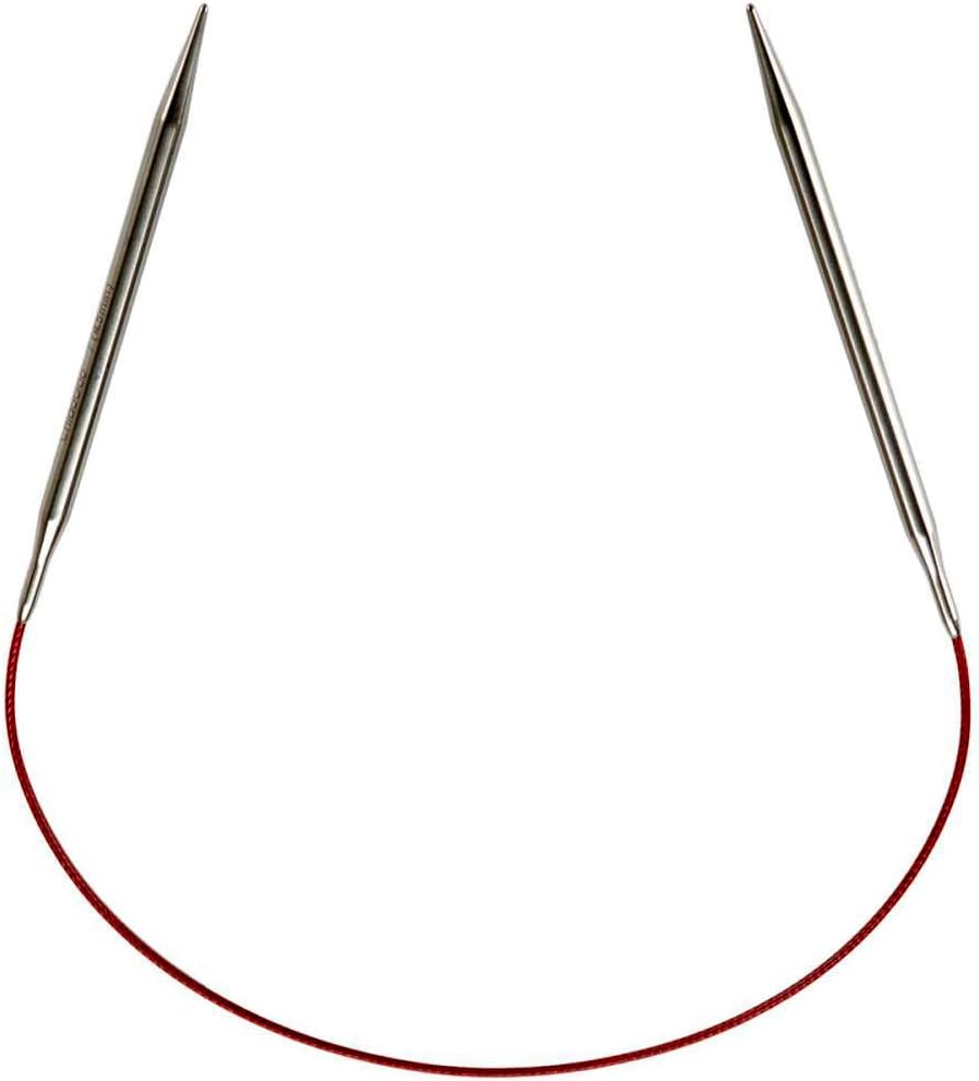 チャオグー（ChiaoGoo）ニットレッド（Knit Red）23cm 固定式ミニ輪針 靴下編み拡大