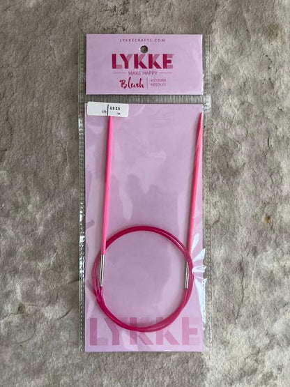リッケ ブラッシュ LYKKE Blush 木製固定輪針 80cm パッケージ