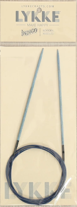 リッケ インディゴ（LYKKE INDIGO） 80cm 木製輪針 パッケージ