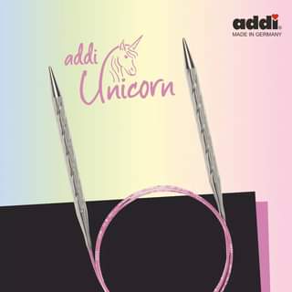 アディ ユニコーン (addi Unicorn) 100cm 金属製スパイラル輪針とピンクのコード