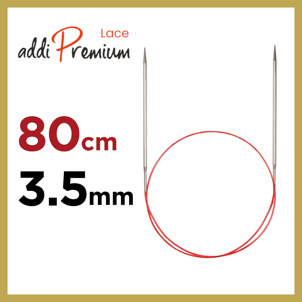 アディ プレミアムレース addi Premium Lace 80cm 輪針3.5mm