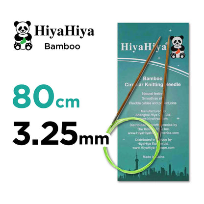 ヒヤヒヤ バンブー（HiyaHiya Bamboo）80cm 固定式輪針 3.25mm