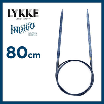 リッケ インディゴ（LYKKE INDIGO） 80cm 木製輪針