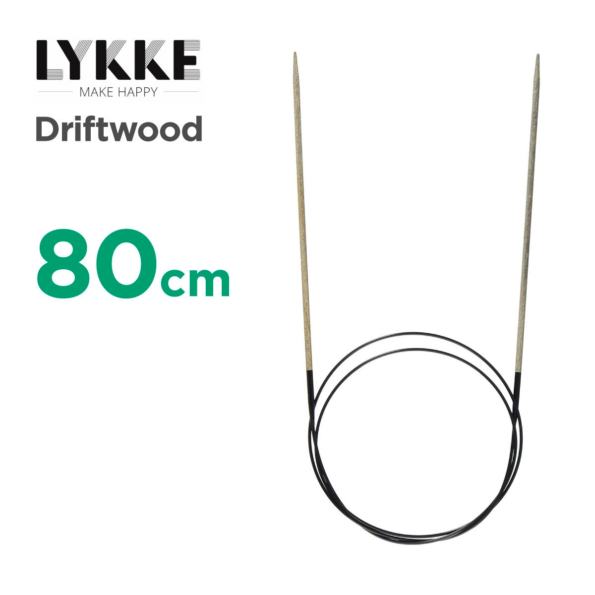 リッケ ドリフトウッド 80cm 固定式輪針 LYKKE Driftwood（木製輪針）
