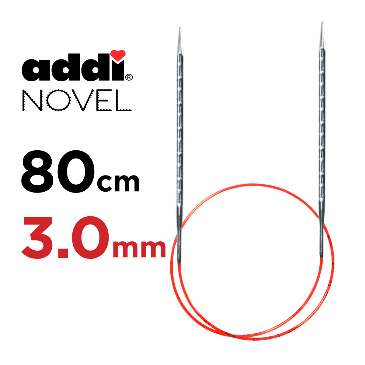 アディ ノベル レース 輪針 80cm 3.0mm addi Novel Lace 80cm 
