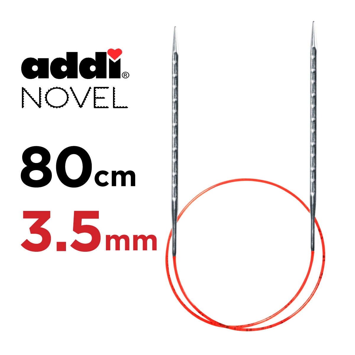 アディ ノベル レース 輪針 80cm 3.5mm addi Novel Lace 80cm 