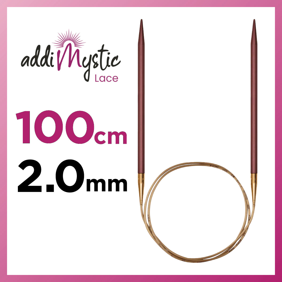 アディ ミスティック 100cm 2.0mm メタル輪針の商品画像