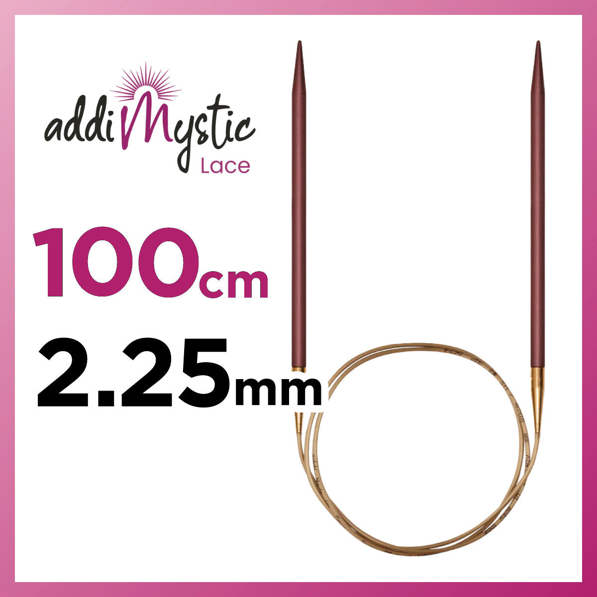 アディ ミスティック 100cm 2.25mm メタル輪針の商品画像