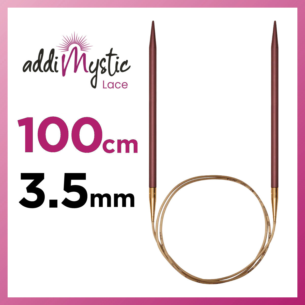 アディ ミスティック 100cm 3.5mm メタル輪針の商品画像