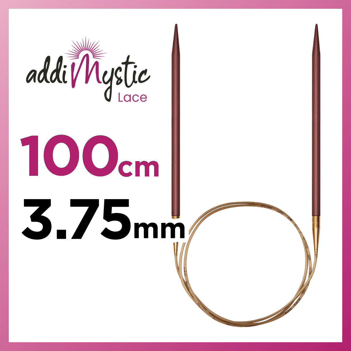 アディ ミスティック 100cm 3.75mm メタル輪針の商品画像
