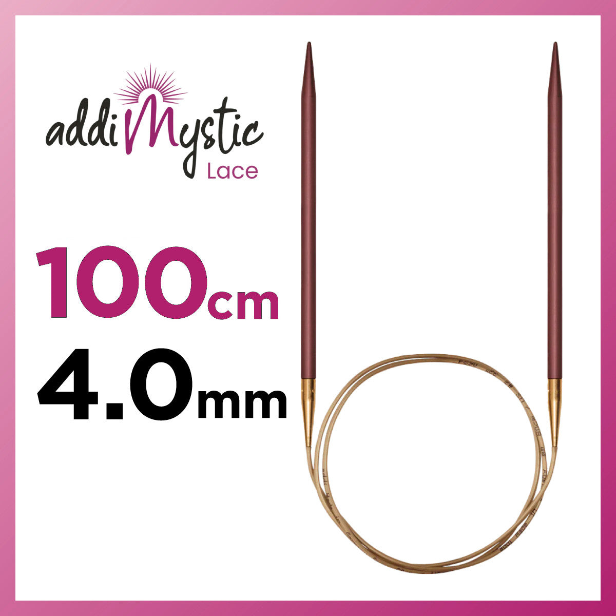 アディ ミスティック 100cm 4.0mm メタル輪針の商品画像