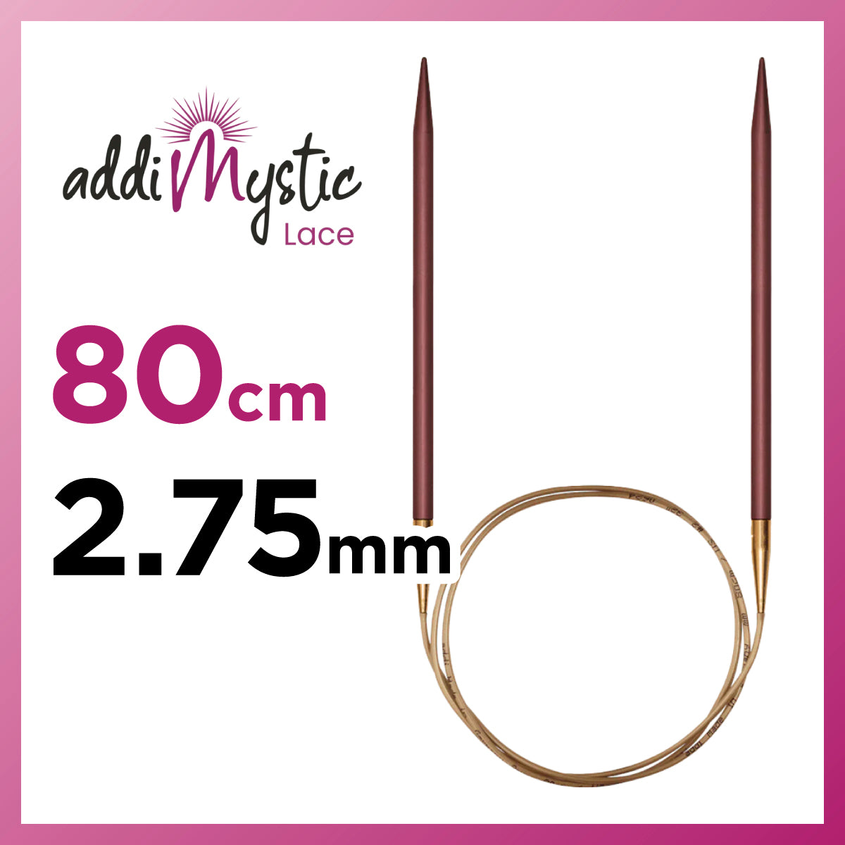 アディ ミスティック addi Mystic 輪針 80cm 2.75mm メタル輪針