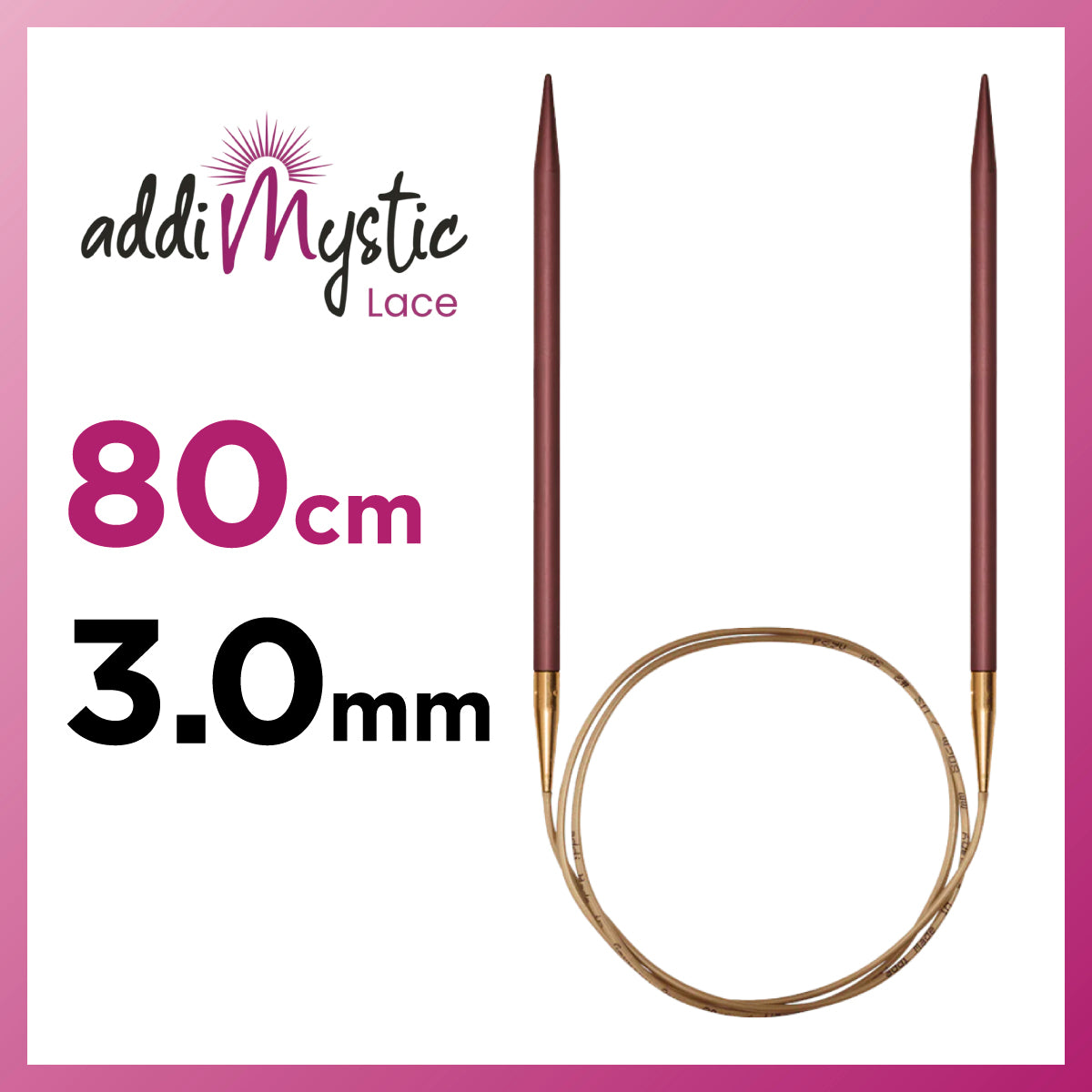 アディ ミスティック addi Mystic 輪針 80cm 3.0mm メタル輪針