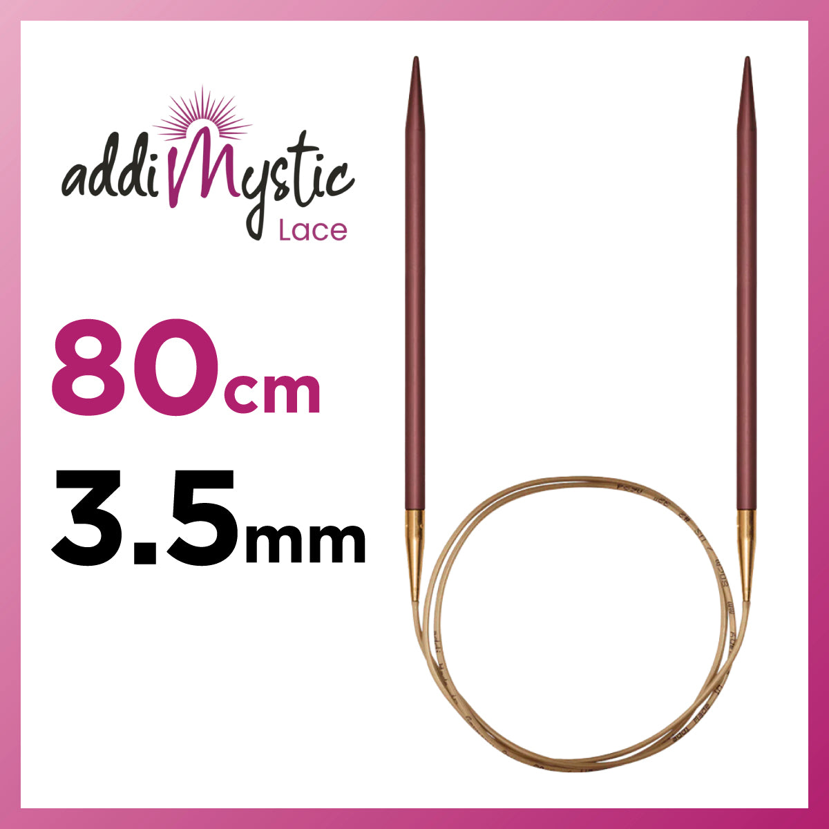 アディ ミスティック addi Mystic 輪針 80cm 3.5mm メタル輪針