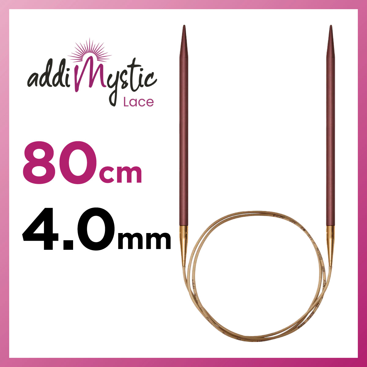 アディ ミスティック addi Mystic 輪針 80cm 4.0mm メタル輪針