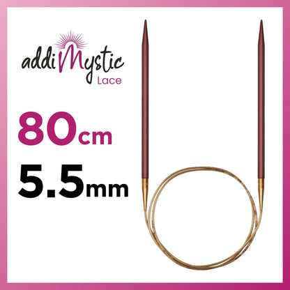 アディ ミスティック addi Mystic 輪針 80cm 5.5mm メタル輪針